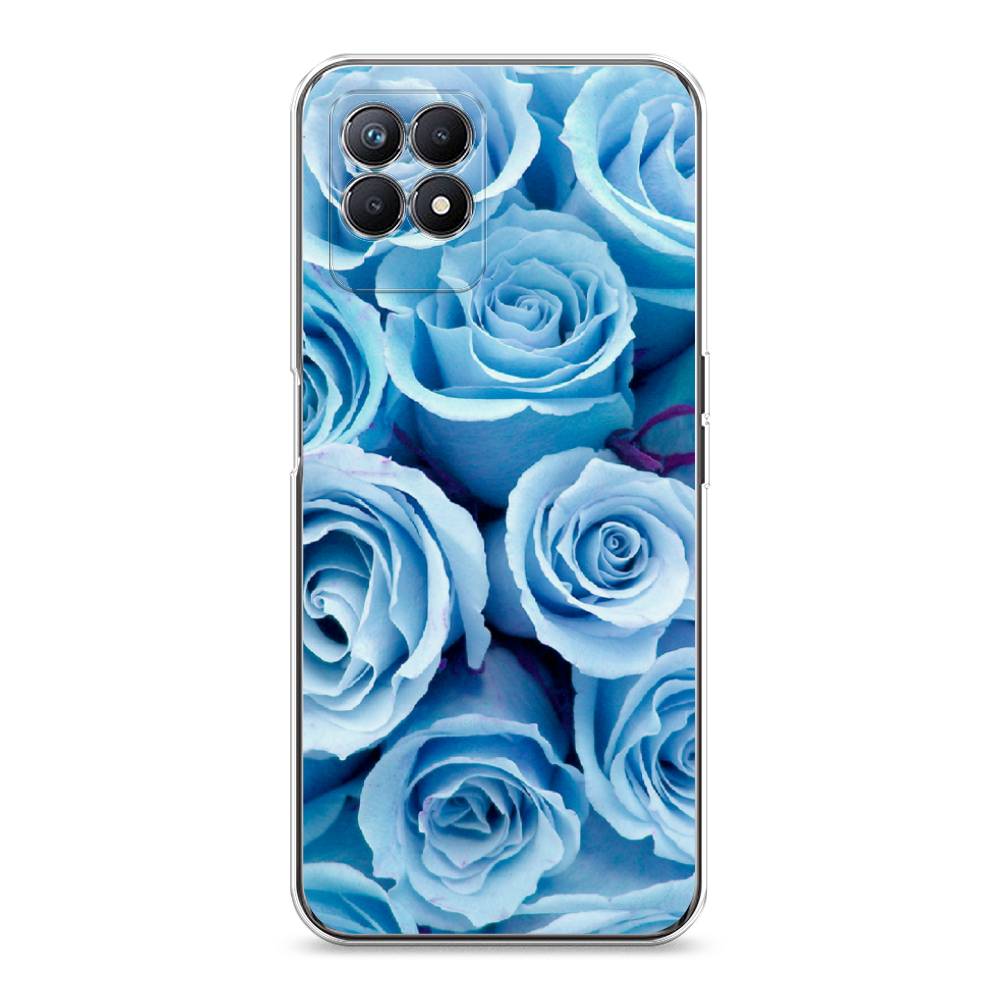 

Чехол Awog на Realme 8i "Лазурные розы", Разноцветный, 257350-8