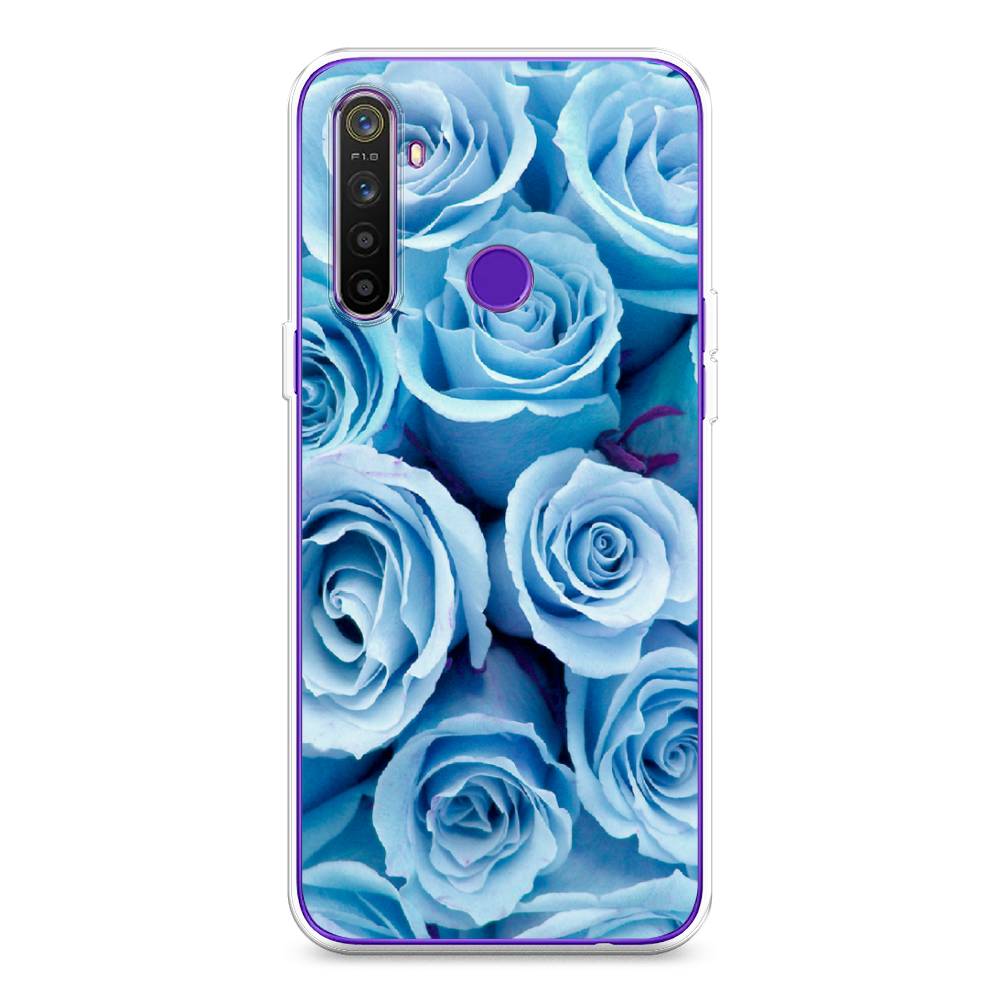 

Чехол Awog на Realme 5 "Лазурные розы", Разноцветный, 251550-8