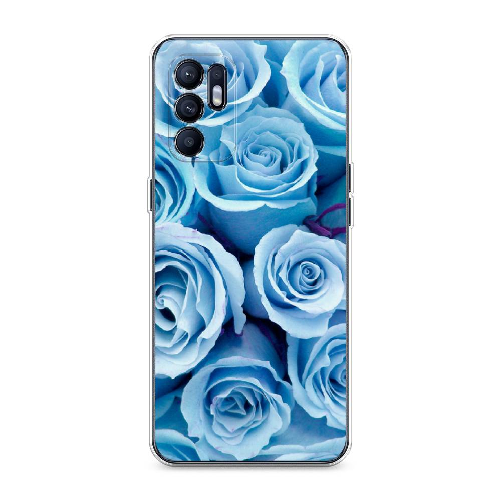 

Чехол Awog на Oppo Reno 6 4G "Лазурные розы", Разноцветный, 257850-8