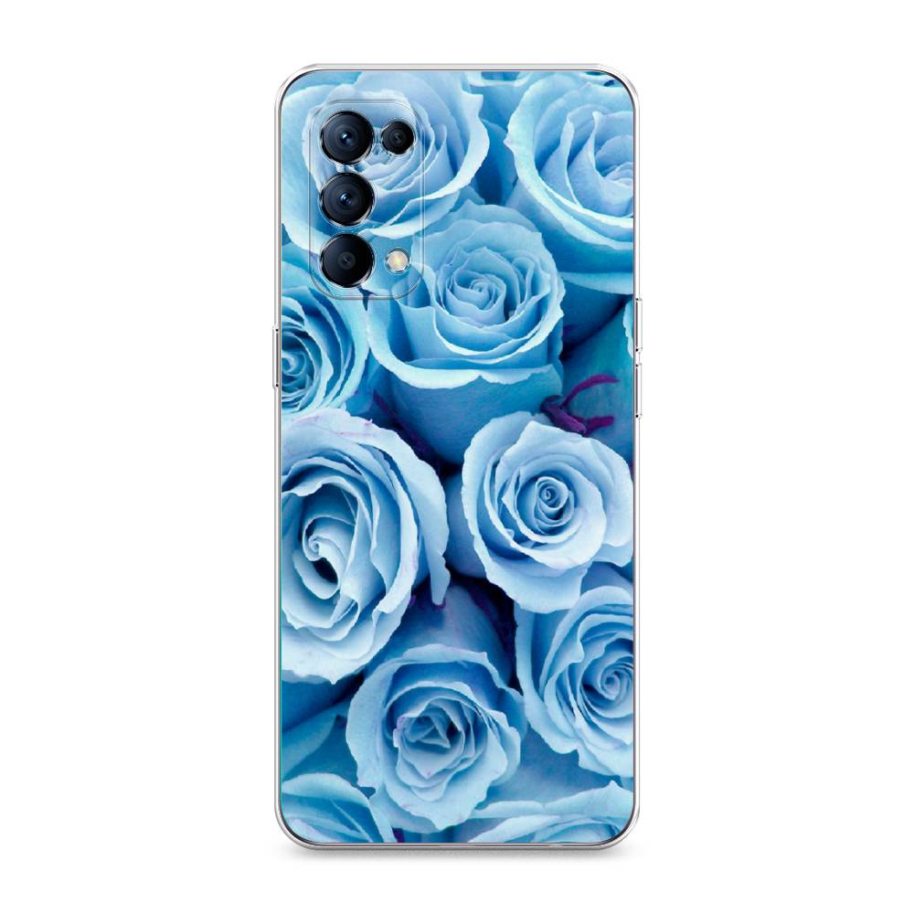 

Чехол Awog на Oppo Reno 5 "Лазурные розы", Разноцветный, 255250-8