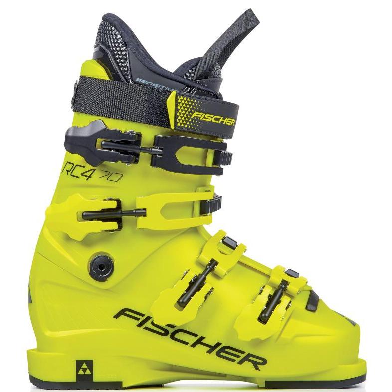 фото Горнолыжные ботинки fischer rc4 70 jr 2021, yellow/yellow, 22.5