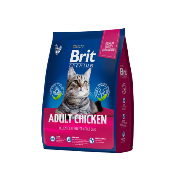 фото Сухой корм для кошек brit premium cat, с курицей, 0.4кг