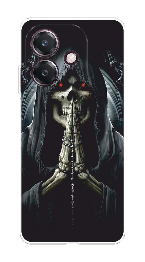 

Чехол на Oppo A3 "Молитва", Серый, 2518650-1