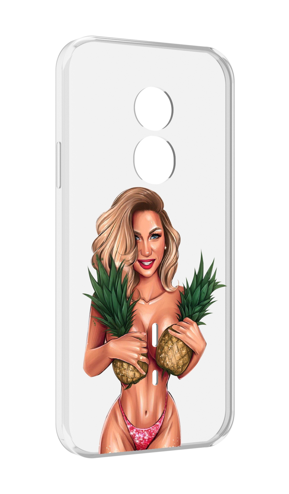 

Чехол MyPads девушка-с-ананасами женский для Doogee S51, Прозрачный, Tocco