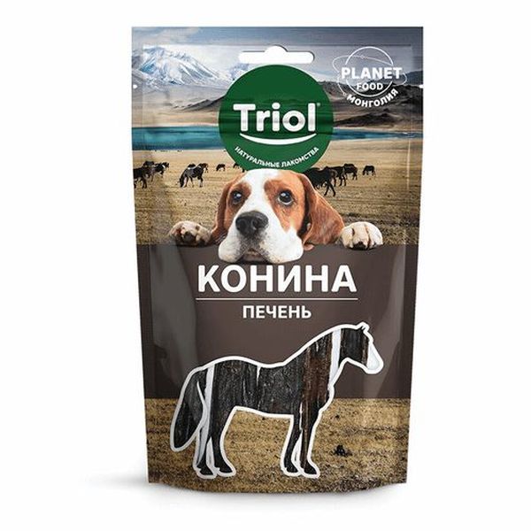 фото Лакомство для собак triol, палочки, конина, 60г