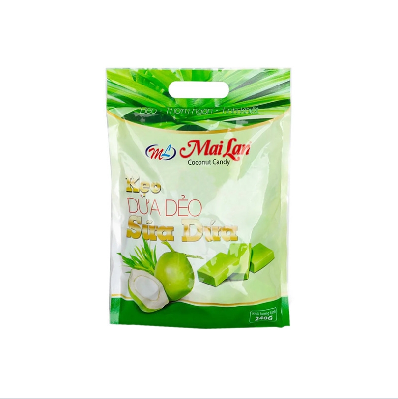 

Конфеты Mai Lan кокосовые с молоком, 240 г