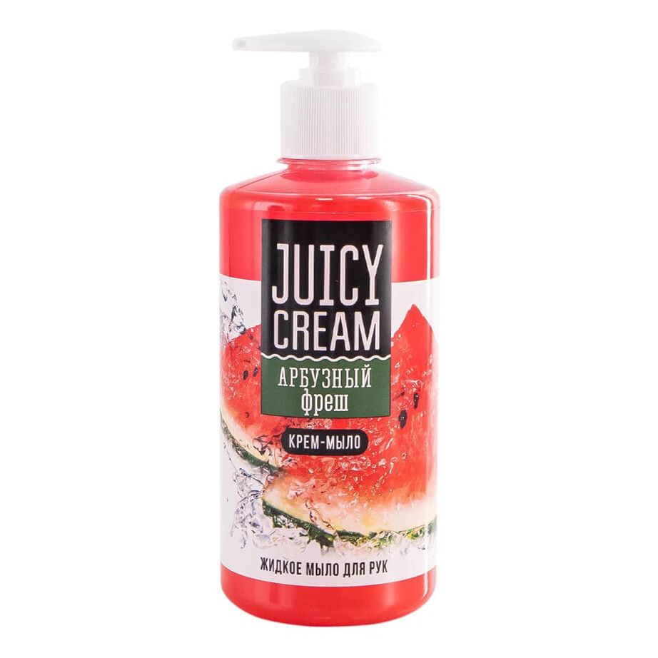 Туалетное крем-мыло Juicy cream для рук Арбузный фреш жидкое 500 г juicy cream жидкое мыло арбузный фреш 500