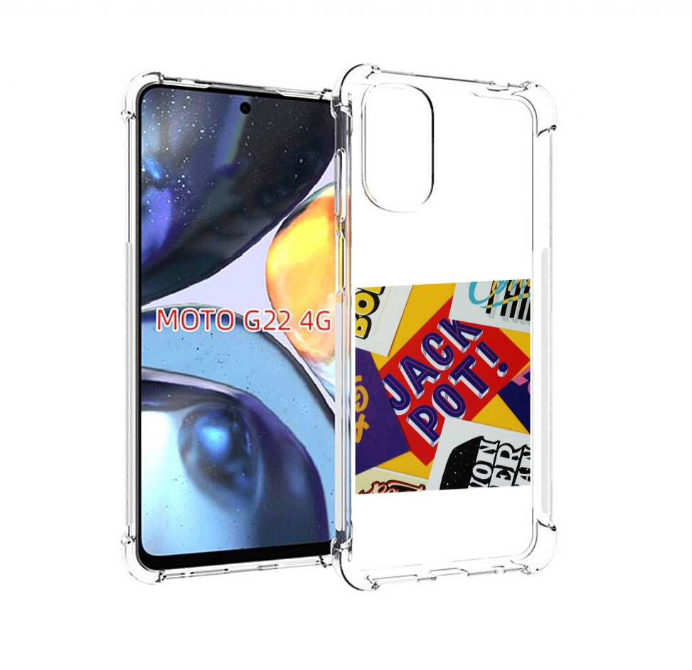 

Чехол MyPads джекпот для Motorola Moto G22 4G, Прозрачный, Tocco