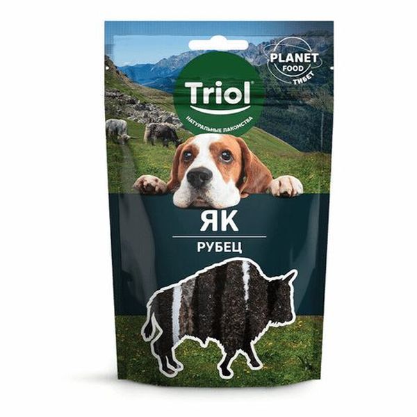 Лакомство для собак Triol, рубец яка, 30г