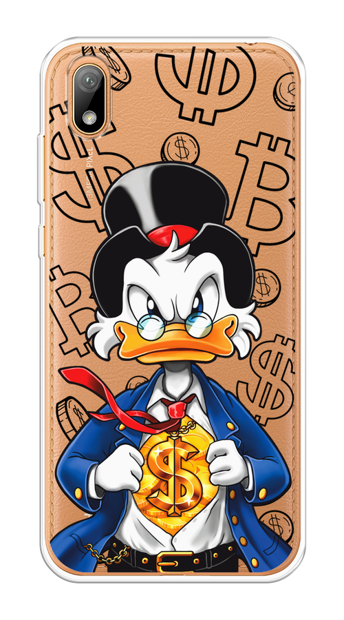 

Чехол на Huawei Y5 2019/Honor 8S/8S Prime "Scrooge Goldman", Черный;белый;синий, 69150-1