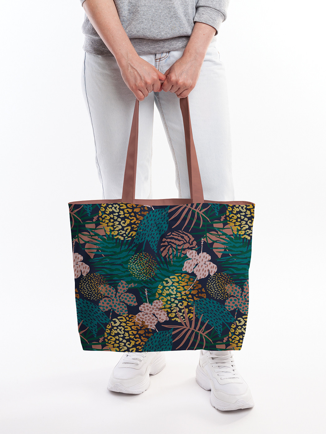 Текстильная женская сумка на молнии для пляжа и фитнеса bsz_414083 JoyArty