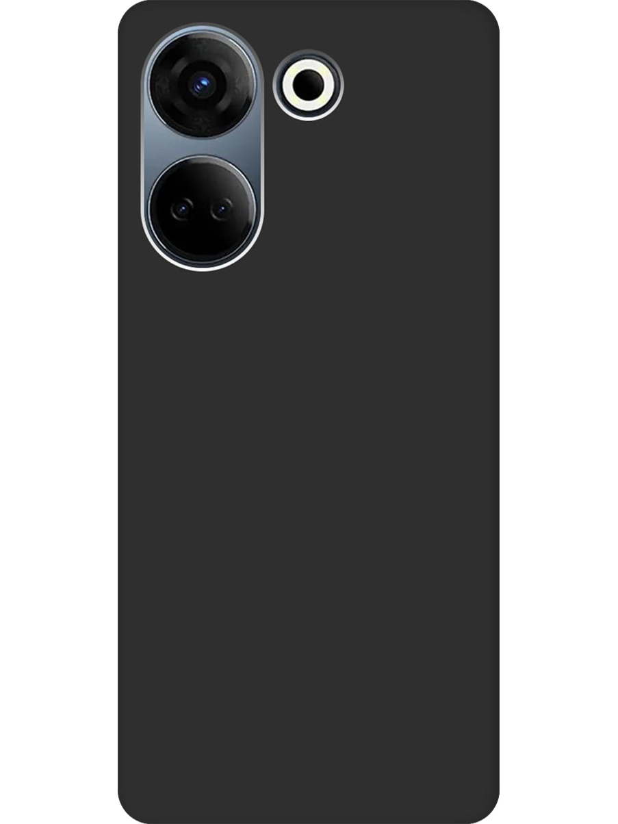 

Силиконовый чехол на Tecno Camon 20/20 Pro матовый черный, 772566013