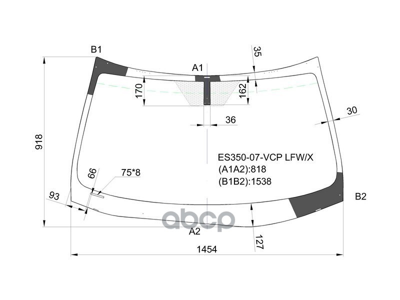 

Стекло Лобовое Lexus Es350 06-12 Xyg Арт. Es350-07-Vcp Lfw/X