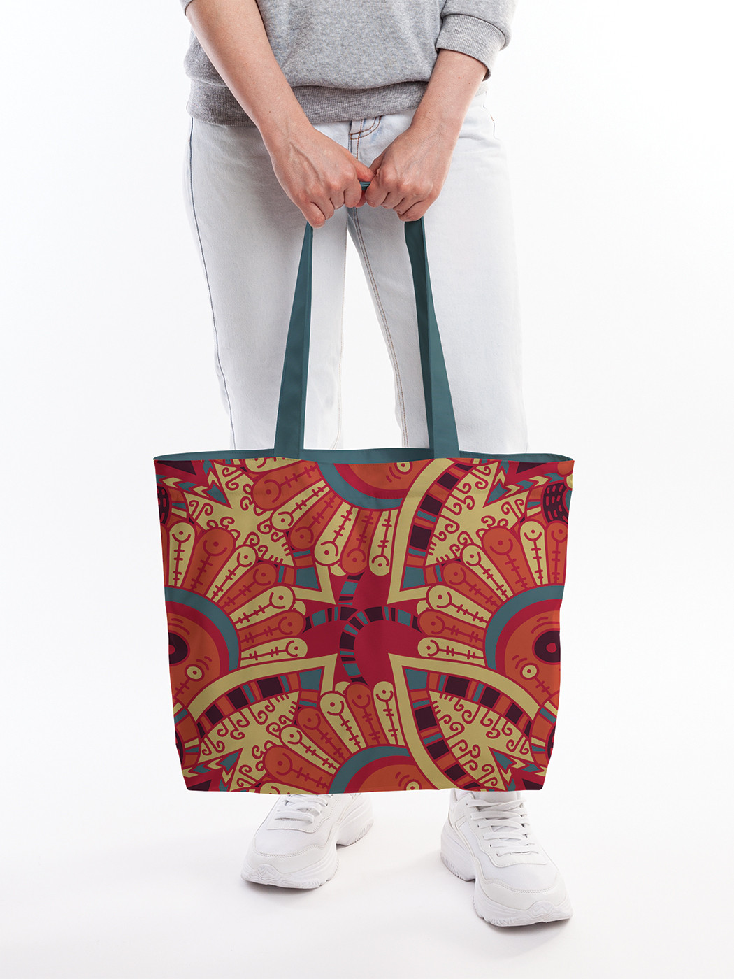 Текстильная женская сумка на молнии для пляжа и фитнеса bsz_414070 JoyArty
