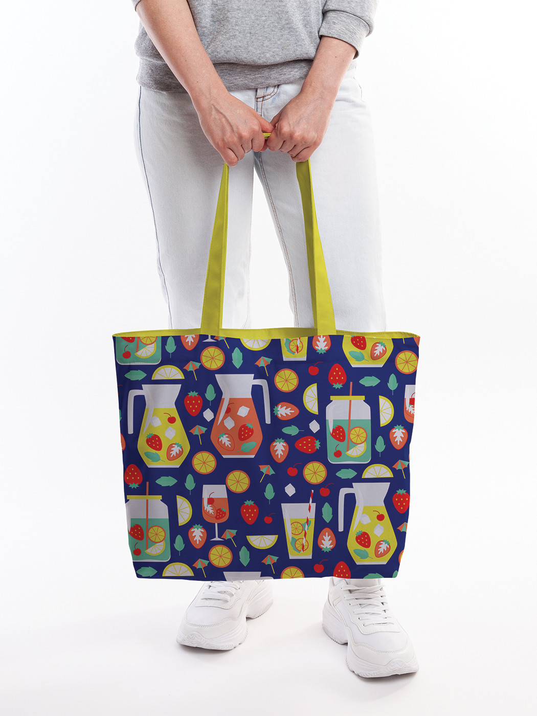 Текстильная женская сумка на молнии для пляжа и фитнеса bsz_414067 JoyArty