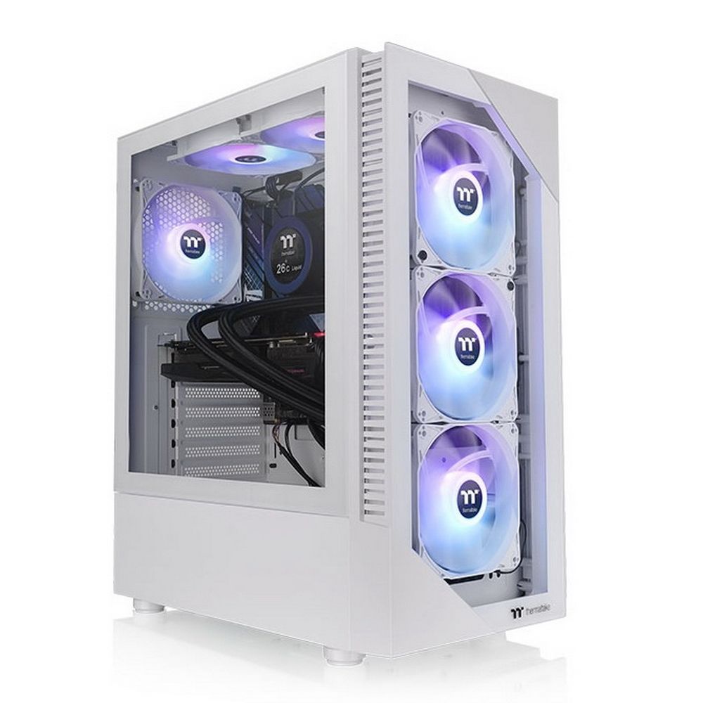 

Корпус компьютерный Thermaltake View 200 TG ARGB Snow (CA-1X3-00M6WN-00) White, View 200 TG ARGB Snow