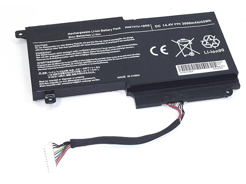 

Аккумулятор Vbparts схожий с PA5107U-1BRS для Toshiba L55 5107 14.4V 43Wh OEM Black 0650, Toshiba L55 5107