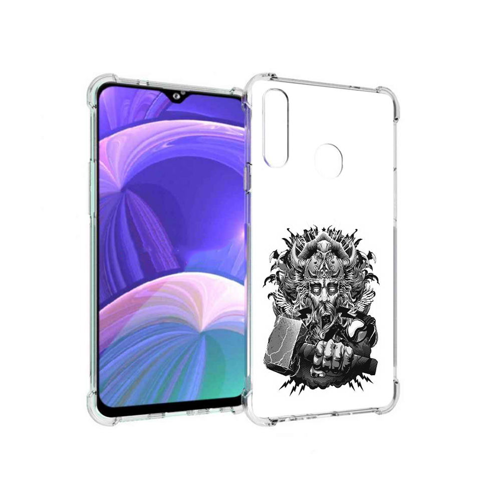

Чехол MyPads Tocco для Samsung Galaxy A20s злой тор (PT139755.554.363), Прозрачный, Tocco