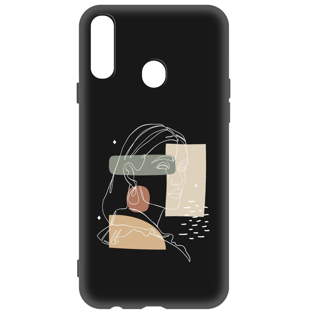 фото Чехол-накладка krutoff soft case уверенность для samsung galaxy a20s (a207) черный