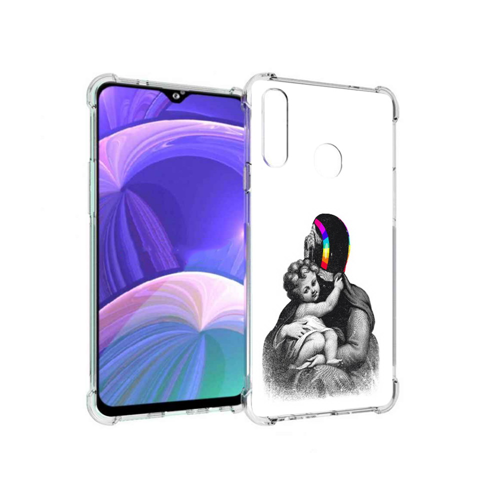 

Чехол MyPads Tocco для Samsung Galaxy A20s защитник в шлеме (PT139755.554.350), Прозрачный, Tocco