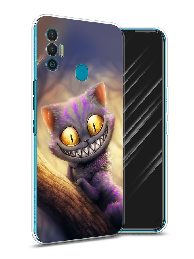 

Чехол Awog на Tecno Spark 7 "Cheshire Cat", Разноцветный, 301050-1