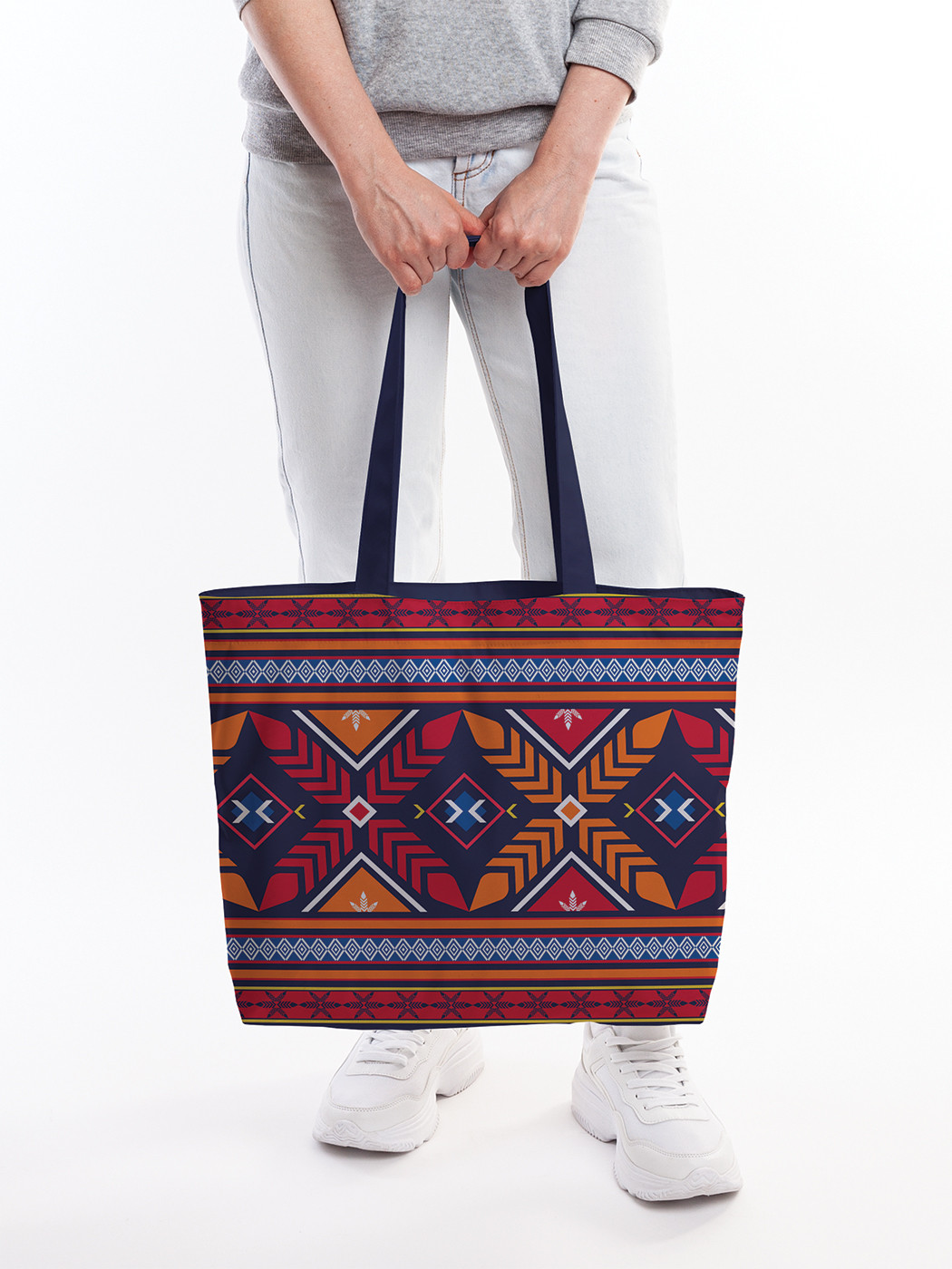 Текстильная женская сумка на молнии для пляжа и фитнеса bsz_414035 JoyArty