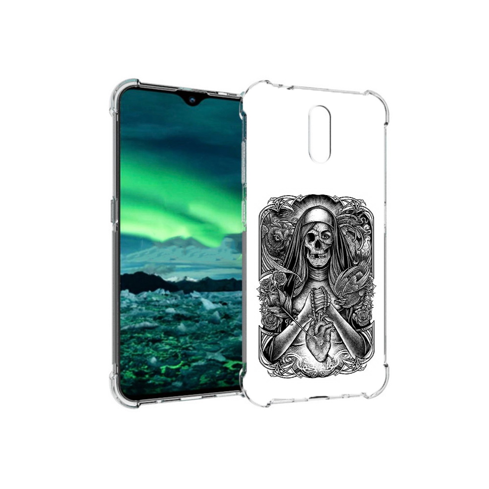 

Чехол MyPads Tocco для Nokia 2.3 скелет с сердцем (PT142254.97.603), Прозрачный, Tocco