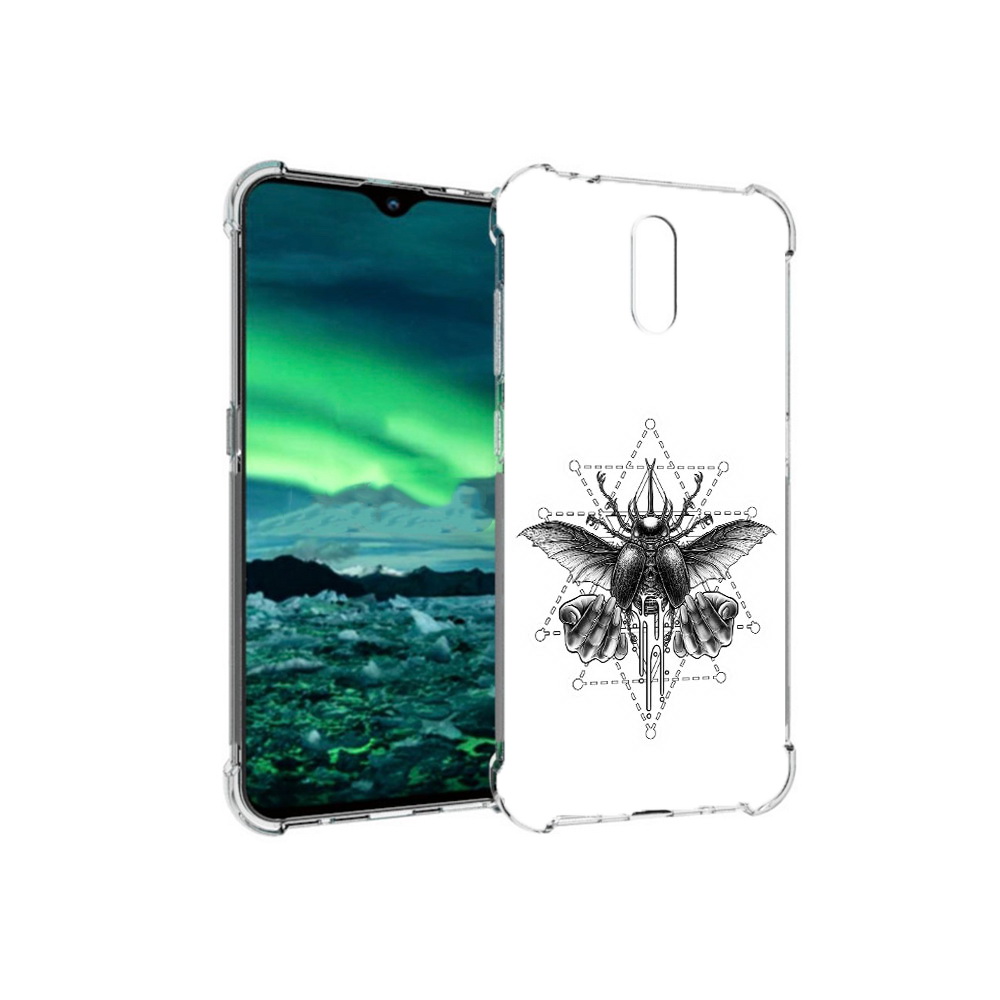 

Чехол MyPads Tocco для Nokia 2.3 скарабей (PT142254.97.601), Прозрачный, Tocco