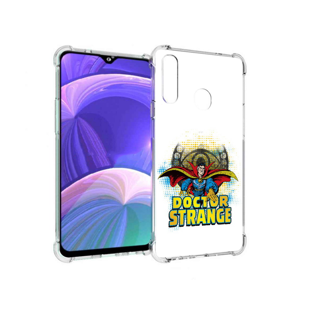 

Чехол MyPads Tocco для Samsung Galaxy A20s доктор стренж рисунок (PT139755.554.335), Прозрачный, Tocco