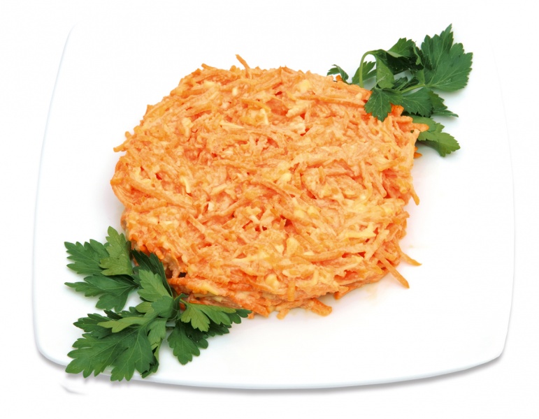 

Салат Окей из моркови с сыром и чесноком +-100 г