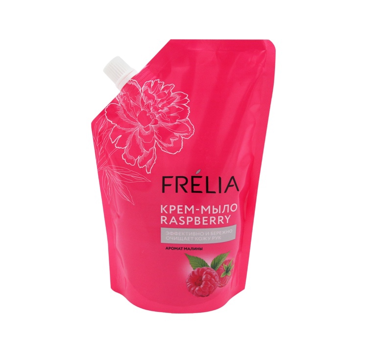Туалетное мыло жидкое Frelia Raspberry крем-мыло 450 мл жидкое мыло dolce milk ягодный бум 300 мл