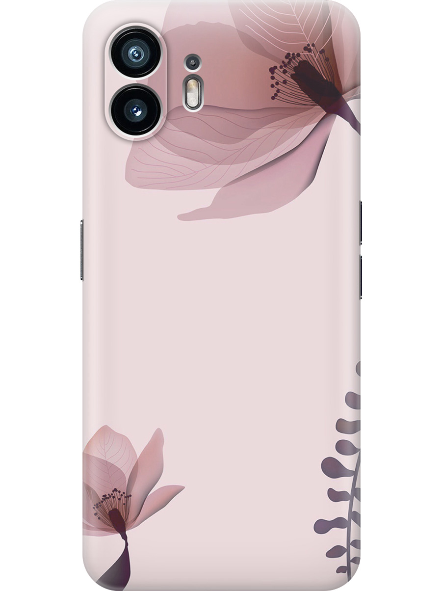 

Силиконовый чехол на Nothing Phone (2) с принтом "Два цветка на розовом", Прозрачный;коричневый;розовый, 784811522