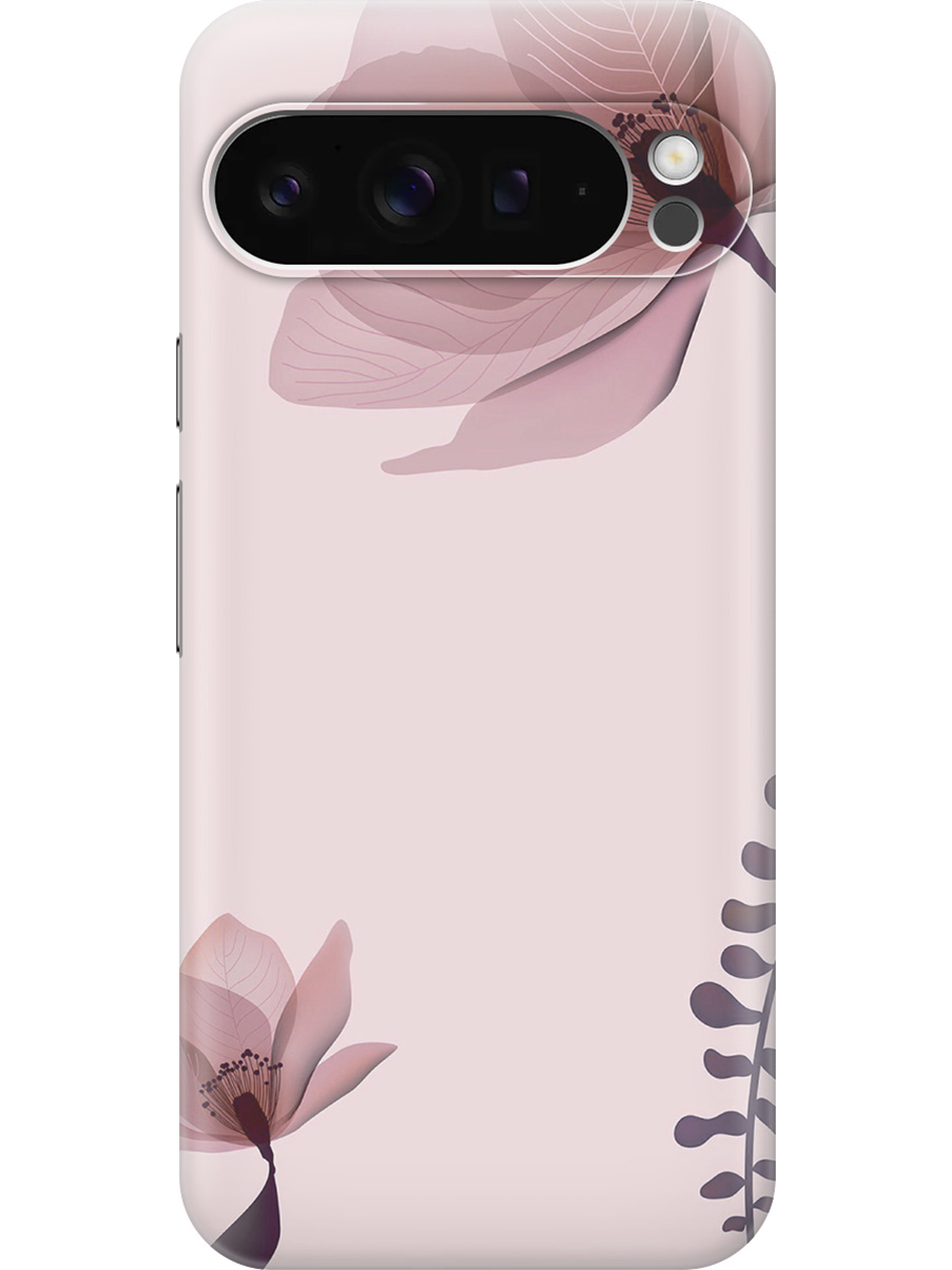 

Силиконовый чехол на Google Pixel 9 pro с принтом "Два цветка на розовом", Прозрачный;коричневый;розовый, 784810322