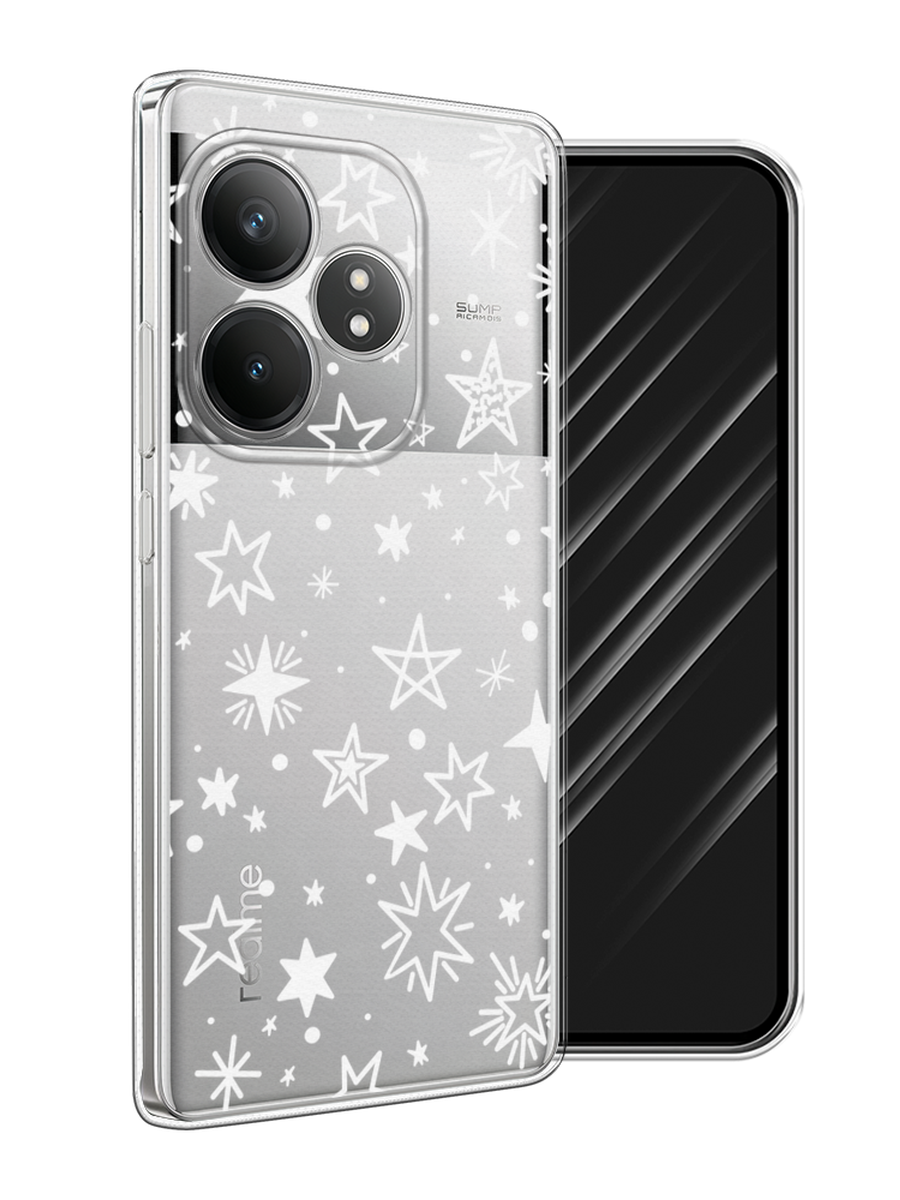 

Чехол Awog на Realme GT 6T "Звездочки графика белая", Прозрачный;белый, 2517550-1