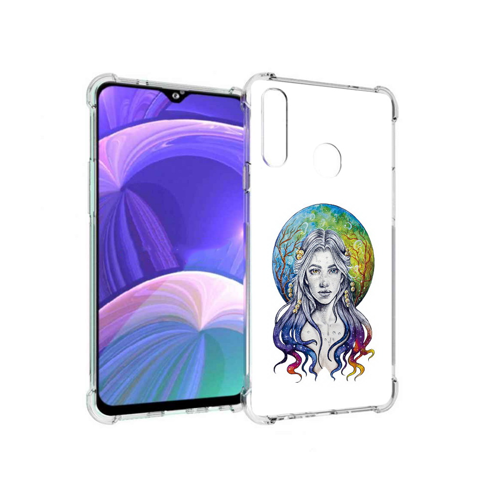 

Чехол MyPads Tocco для Samsung Galaxy A20s девушка с красивыми волосами (PT139755.554.313), Прозрачный, Tocco