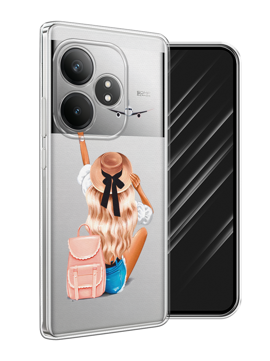 

Чехол Awog на Realme GT 6T "Автостопом самолетом", Бежевый;белый, 2517550-1