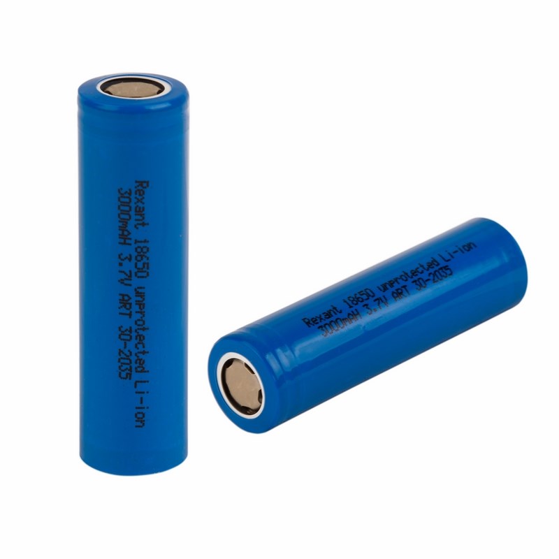 

Высокоемкостный аккумулятор 18650 unprotected 20 А Li-ion 3000 mAH 3.7 В REXANT, 10 шт.
