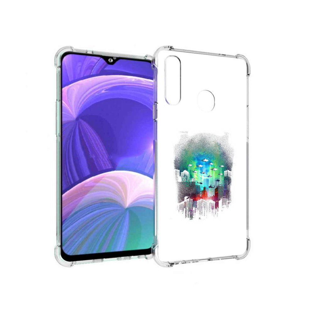 

Чехол MyPads Tocco для Samsung Galaxy A20s город в свечении (PT139755.554.296), Прозрачный, Tocco