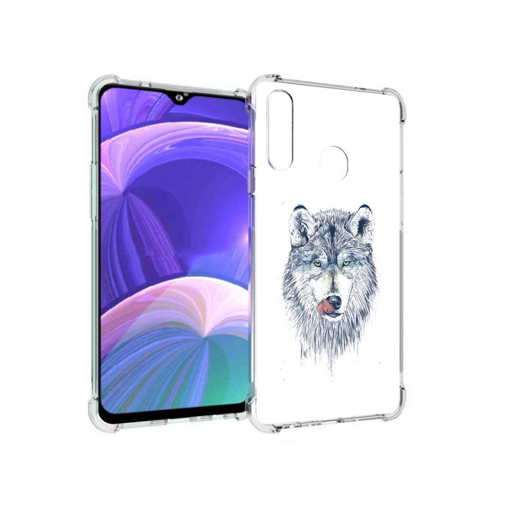

Чехол MyPads Tocco для Samsung Galaxy A20s голодгый волк (PT139755.554.292), Прозрачный, Tocco