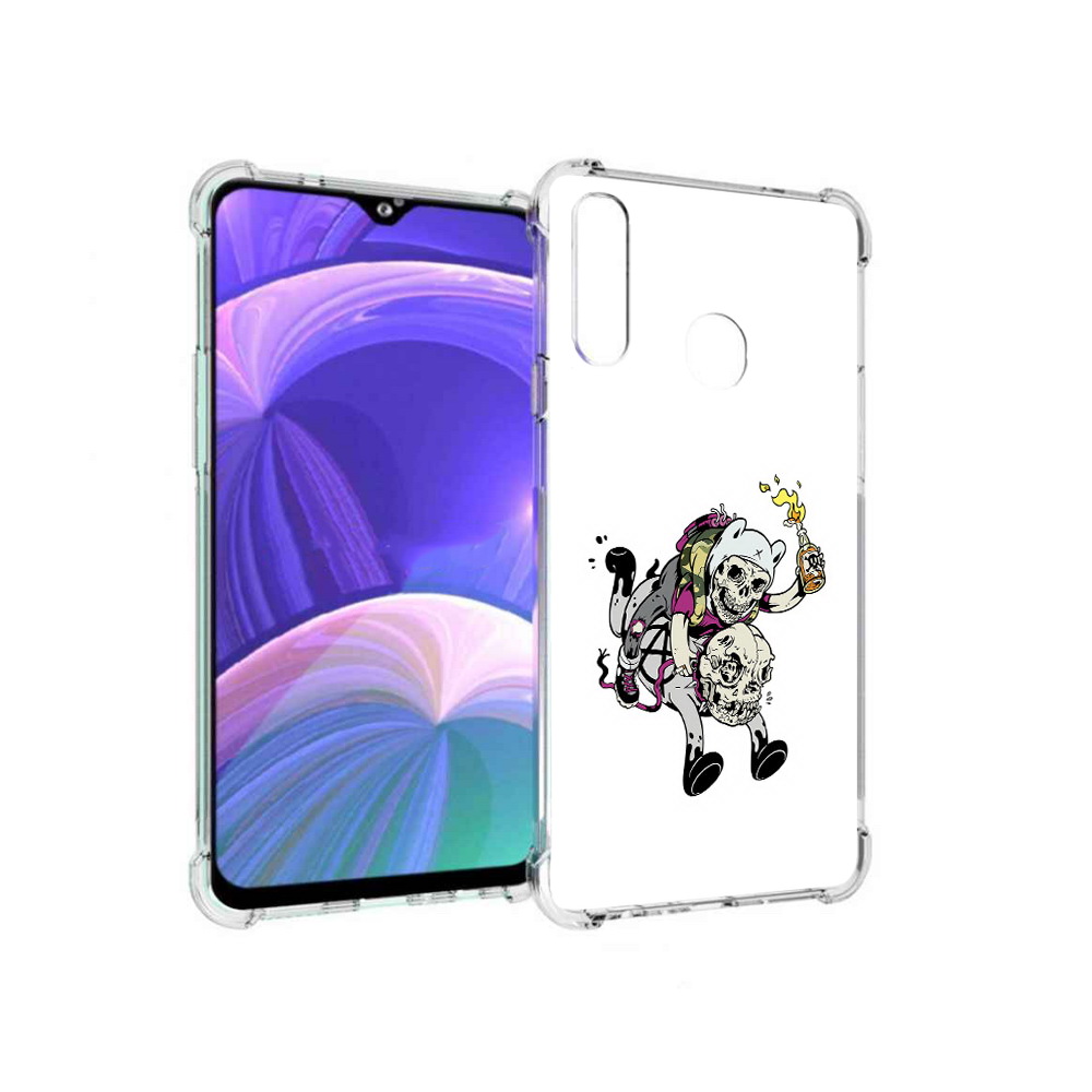 

Чехол MyPads Tocco для Samsung Galaxy A20s время приключений скелеты (PT139755.554.277), Прозрачный, Tocco