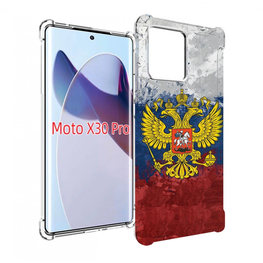 

Чехол MyPads герб-России для Motorola Moto X30 Pro, Прозрачный, Tocco