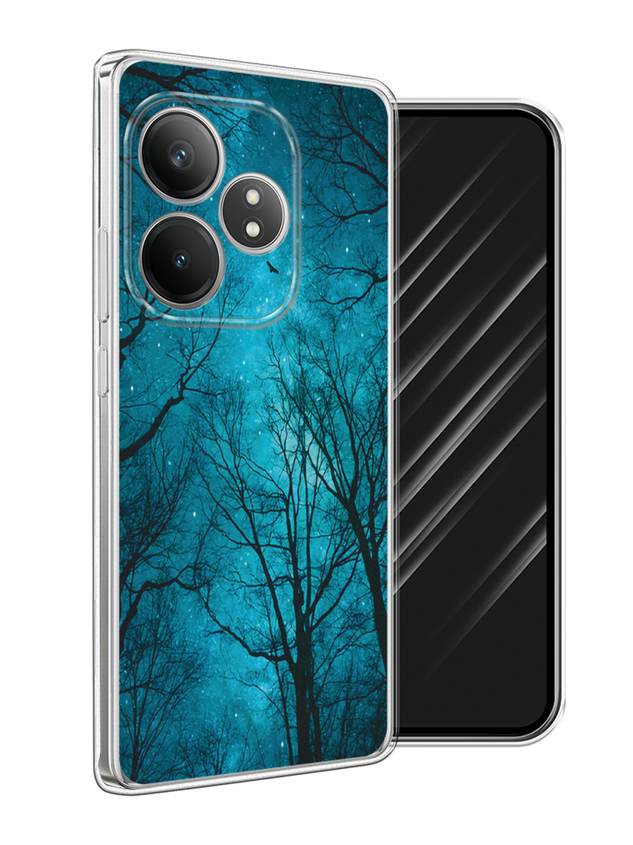 

Чехол Awog на Realme GT 6T "Сказочный лес", Черный;бирюзовый, 2517550-1