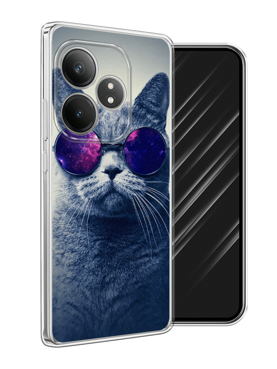 

Чехол Awog на Realme GT 6T "Космический кот", Бордовый, 2517550-1