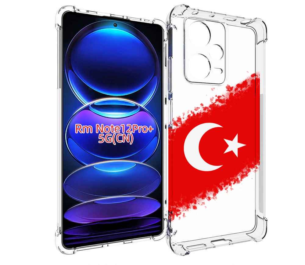 

Чехол MyPads флаг Турции для Xiaomi Redmi Note 12 Pro + Plus, Прозрачный, Tocco