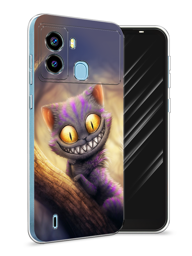 

Чехол Awog на Tecno Pop 6 "Cheshire Cat", Разноцветный, 302050-1