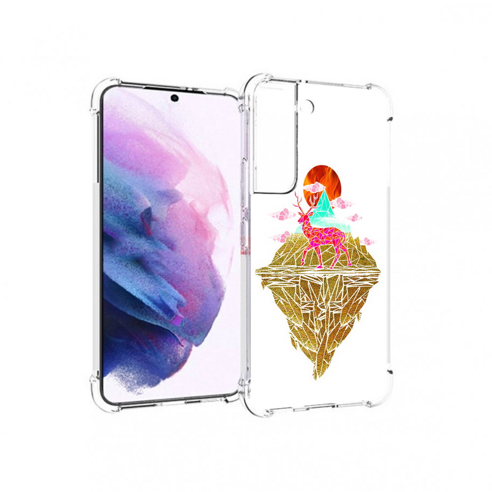 

Чехол MyPads Tocco для Samsung Galaxy S22 розовый олень абстракция (PT194926.508.586), Прозрачный, Tocco