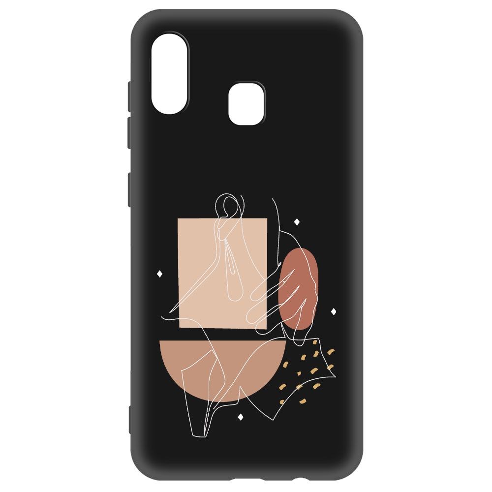 

Чехол-накладка Krutoff Soft Case Изящность для Samsung Galaxy A30 (A305) черный