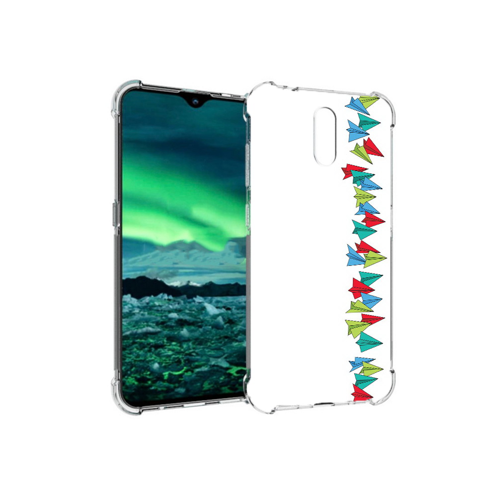 

Чехол MyPads Tocco для Nokia 2.3 самолетики из листочков (PT142254.97.593), Прозрачный, Tocco