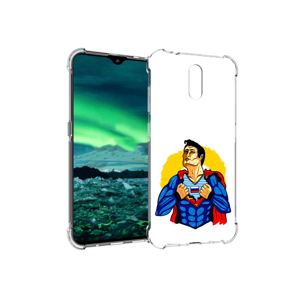 

Чехол MyPads Tocco для Nokia 2.3 русский супермен (PT142254.97.591), Прозрачный, Tocco
