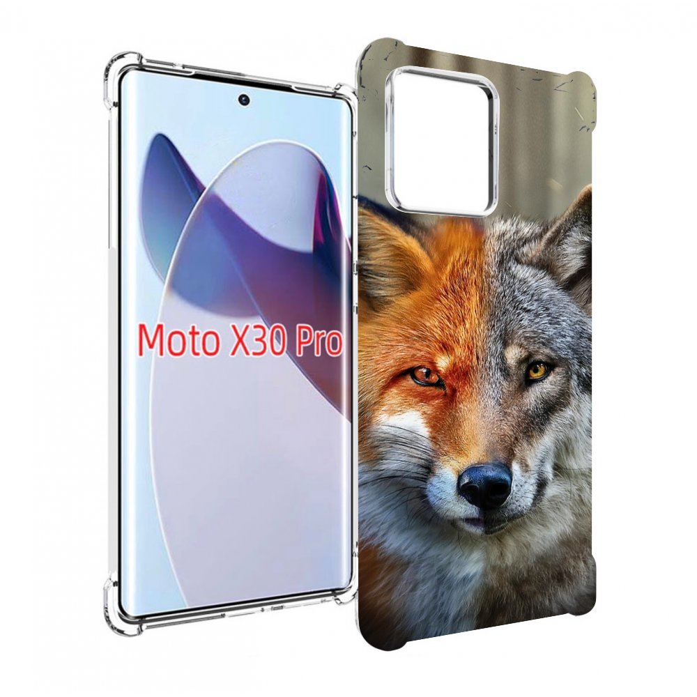 

Чехол MyPads волк-лиса для Motorola Moto X30 Pro, Прозрачный, Tocco